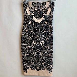 Express Printed tube dress